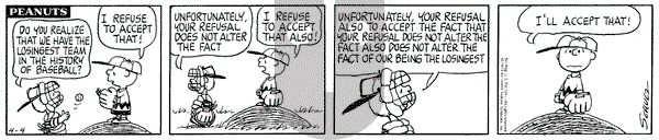 Peanuts on Wednesday April 4, 1973 Comic Strip