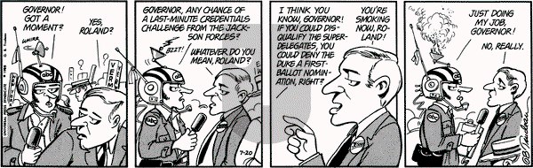Doonesbury on Wednesday July 20, 1988 Comic Strip