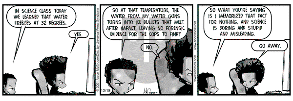 The Boondocks on Saturday February 23, 2002 Comic Strip