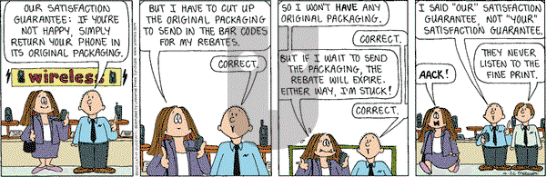 Cathy Classics on Wednesday October 22, 2003 Comic Strip