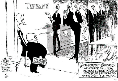 Pat Oliphant on Wednesday November 23, 2011 Comic Strip
