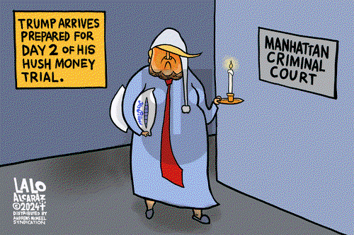 Lalo Alcaraz - Tuesday April 16, 2024 Comic Strip