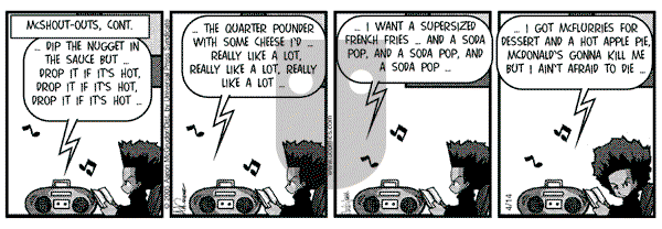 The Boondocks on Thursday November 15, 2012 Comic Strip