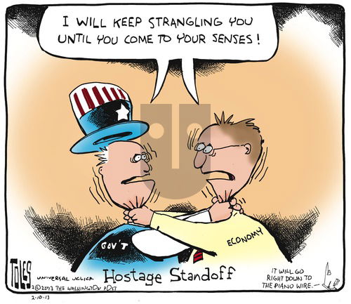 Tom Toles on Sunday February 10, 2013 Comic Strip