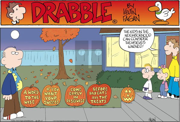 Drabble on Sunday October 29, 2017 Comic Strip