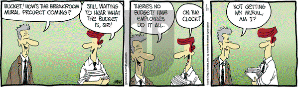 The Buckets on Thursday January 25, 2018 Comic Strip