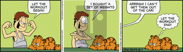 Garfield on Wednesday August 7, 2013 Comic Strip