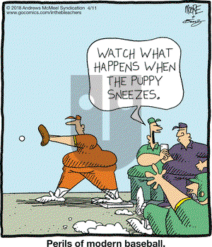 In the Bleachers on Wednesday April 11, 2018 Comic Strip