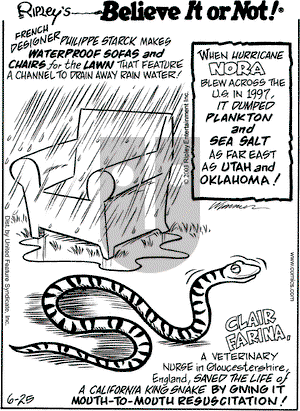 Ripley's Believe It or Not on Tuesday August 19, 2003 Comic Strip