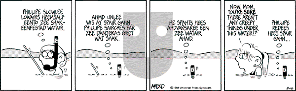 FoxTrot - Tuesday August 16, 1988 Comic Strip