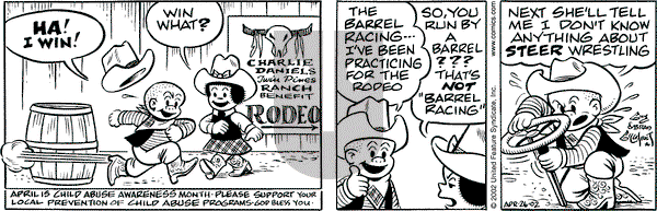 Nancy on Monday June 3, 2002 Comic Strip