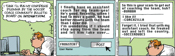 Cleats on Thursday May 29, 2003 Comic Strip