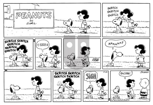 Peanuts on Sunday May 22, 1960 Comic Strip