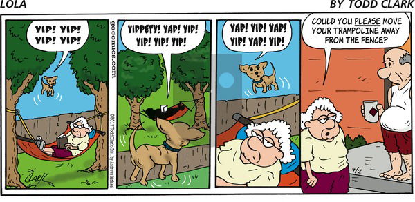 Lola on Sunday July 2, 2017 Comic Strip