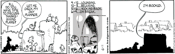 Over the Hedge on Tuesday November 18, 2003 Comic Strip