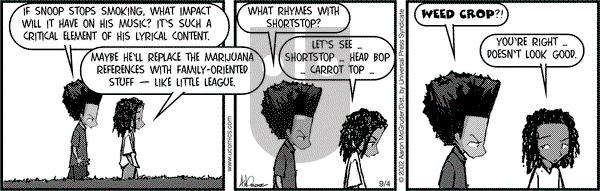 The Boondocks on Wednesday September 4, 2002 Comic Strip