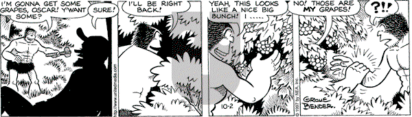 Alley Oop on Thursday October 2, 1997 Comic Strip