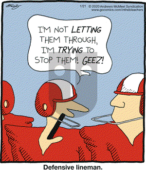 In the Bleachers on Tuesday January 21, 2020 Comic Strip