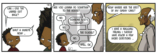 The Boondocks - Thursday October 2, 2003 Comic Strip