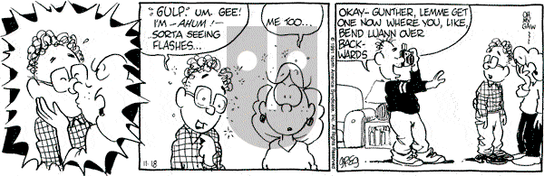 Luann on Monday November 18, 1991 Comic Strip