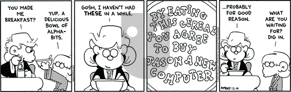 FoxTrot on Saturday December 10, 2005 Comic Strip