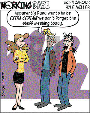 Working Daze on Wednesday November 10, 2004 Comic Strip