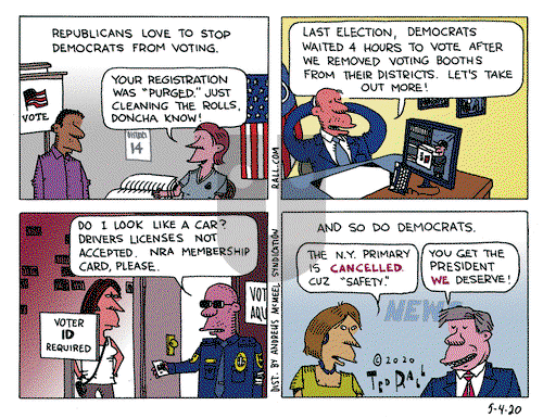 Ted Rall on Monday May 4, 2020 Comic Strip