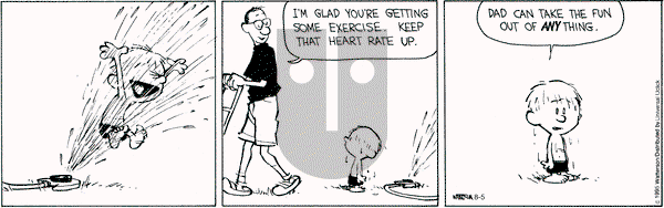 Calvin and Hobbes on Wednesday August 5, 2015 Comic Strip