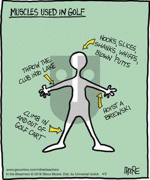 In the Bleachers on Saturday April 2, 2016 Comic Strip