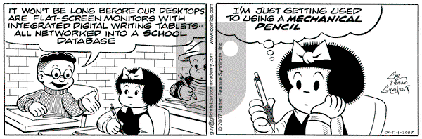 Nancy on Thursday October 4, 2007 Comic Strip