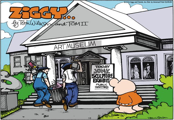 Ziggy on Sunday January 6, 2008 Comic Strip