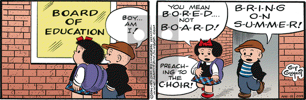 Nancy on Friday April 18, 2014 Comic Strip