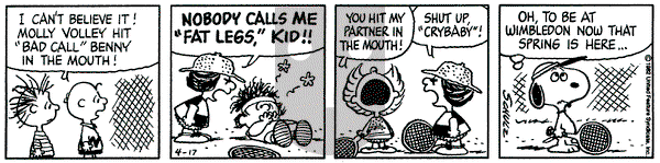 Peanuts on Saturday April 17, 1982 Comic Strip