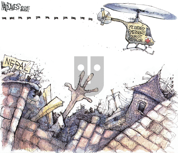 Matt Davies on Tuesday April 28, 2015 Comic Strip