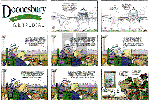 Doonesbury on Sunday April 12, 1987 Comic Strip