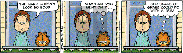 Garfield - Monday July 20, 2009 Comic Strip
