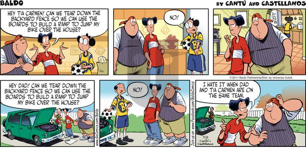 Baldo on Sunday November 6, 2011 Comic Strip