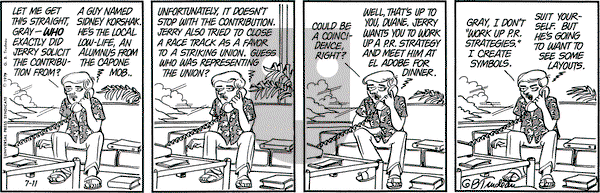 Doonesbury on Wednesday July 11, 1979 Comic Strip
