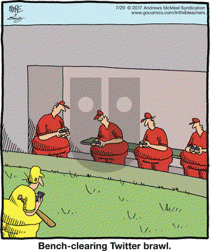 In the Bleachers on Saturday July 29, 2017 Comic Strip