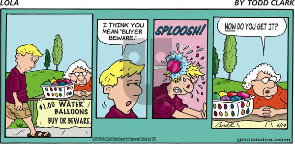 Lola on Sunday June 19, 2016 Comic Strip