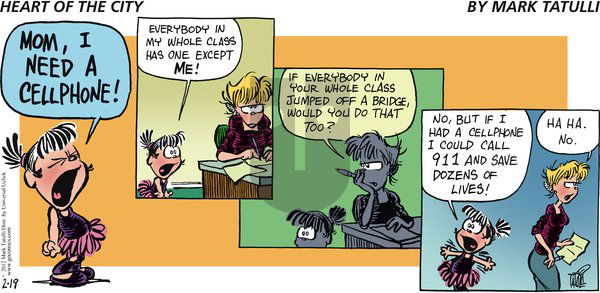 Heart of the City - Sunday February 19, 2012 Comic Strip