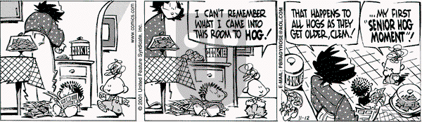 Rose is Rose on Monday November 12, 2001 Comic Strip
