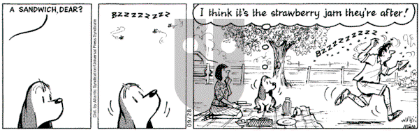 Fred Basset on Tuesday September 28, 2004 Comic Strip