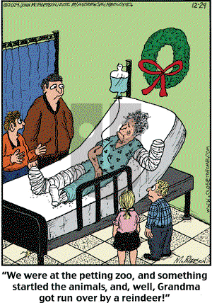 Close to Home on Tuesday December 24, 2024 Comic Strip