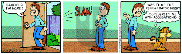 Garfield on Wednesday August 7, 1991 Comic Strip