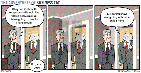 The Adventures of Business Cat on Monday November 2, 2015 Comic Strip