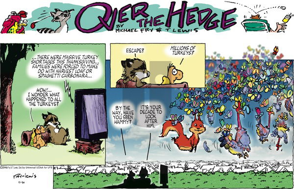 Over the Hedge on Sunday November 30, 2014 Comic Strip