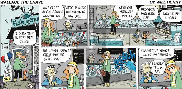 Wallace the Brave - Sunday February 16, 2025 Comic Strip