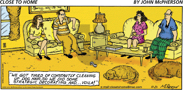 Close to Home on Sunday November 21, 2004 Comic Strip