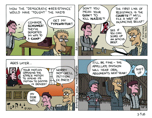 Ted Rall on Friday March 7, 2025 Comic Strip